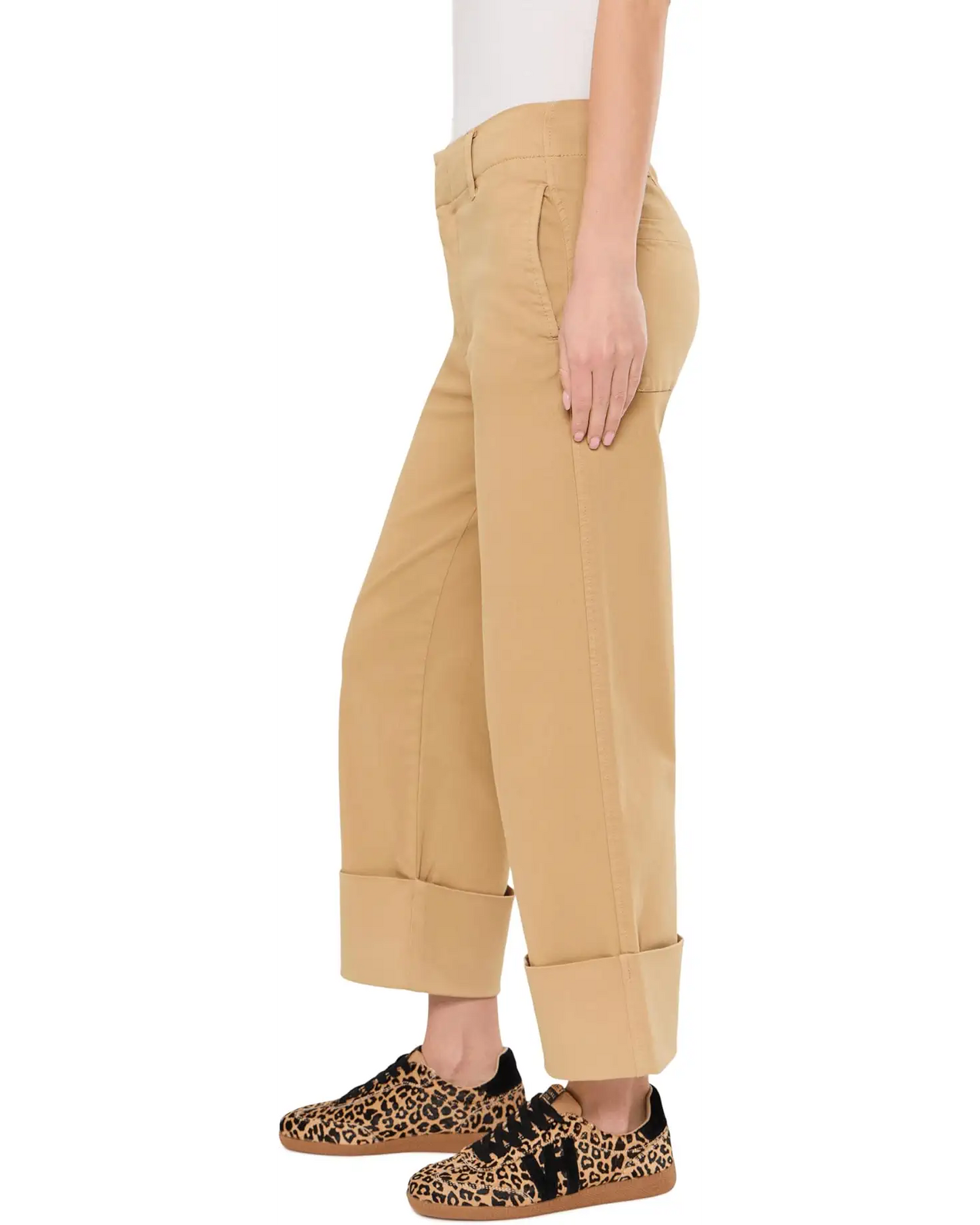 KUT from the KLOTH SIENNA HIGH RISE STRAIGHT LEG ROLL UP
