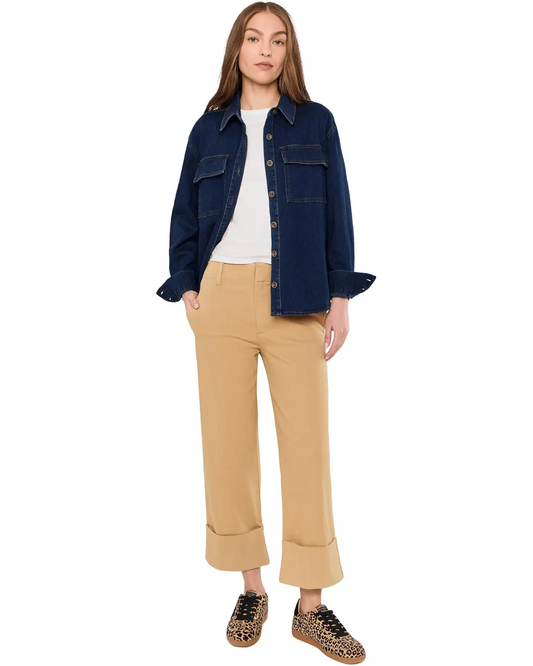 KUT from the KLOTH SIENNA HIGH RISE STRAIGHT LEG ROLL UP
