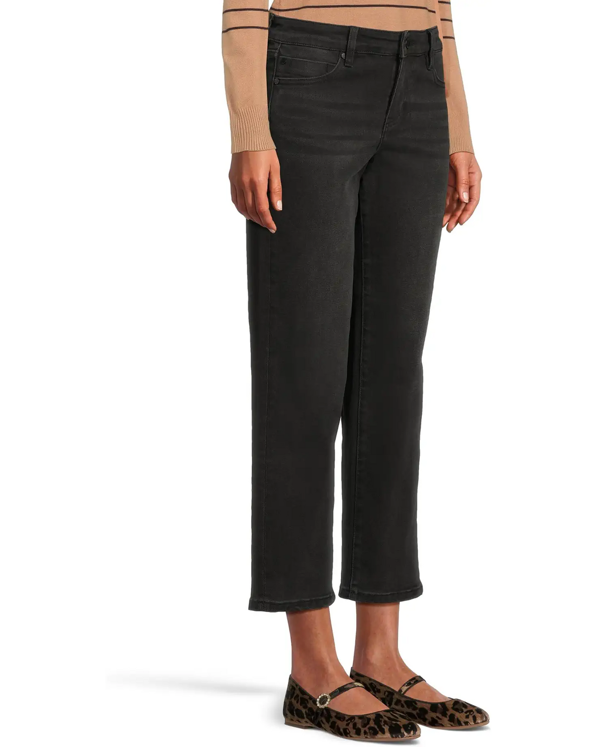 Liverpool Kennedy Straight Jeans 28" Inseam – Running Creek Wash Mid Rise Denim