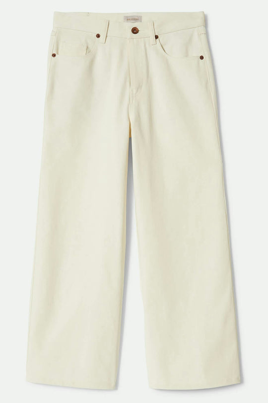 Brixton Margo Cropped 5-Pocket Pant - Off White