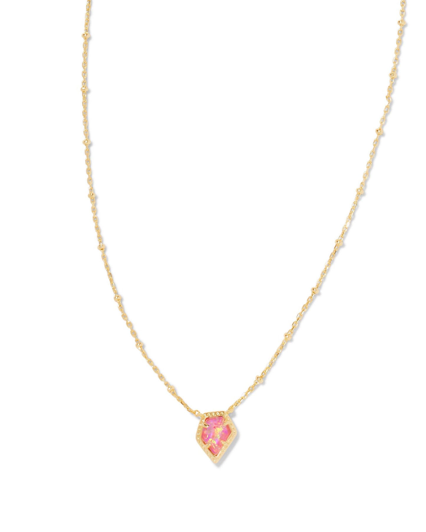 Kendra Scott FRAMED TESS SATELLITE SHORT PENDANT NECKLACE GOLD (multiple colors)