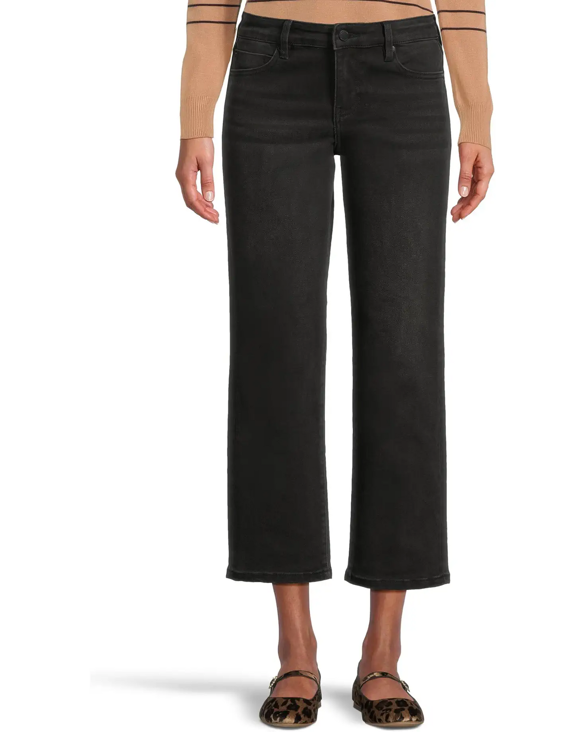 Liverpool Kennedy Straight Jeans 28" Inseam – Running Creek Wash Mid Rise Denim