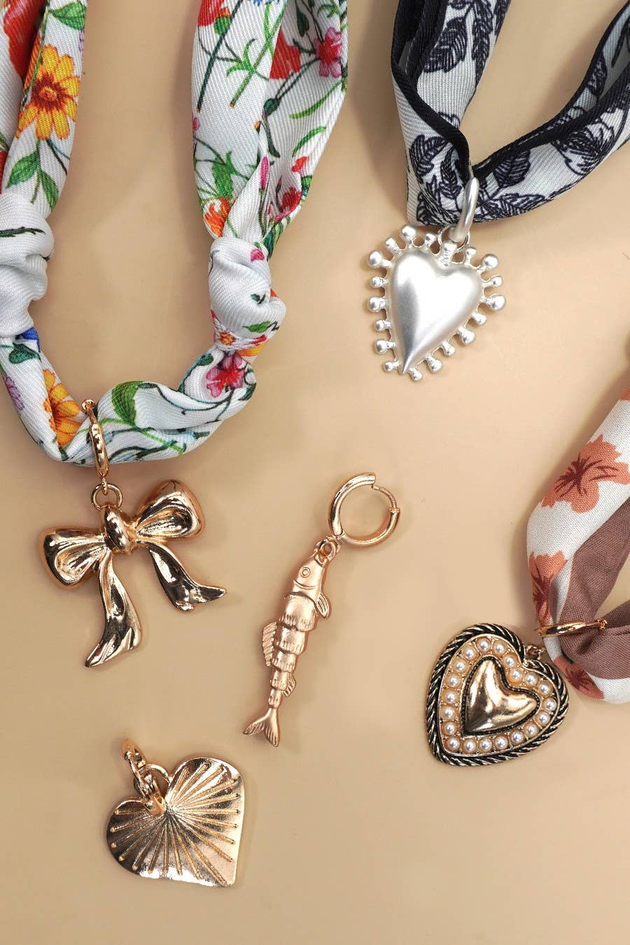 Charms for Scarf Necklace-Mix & Match (scarf sold separately)
