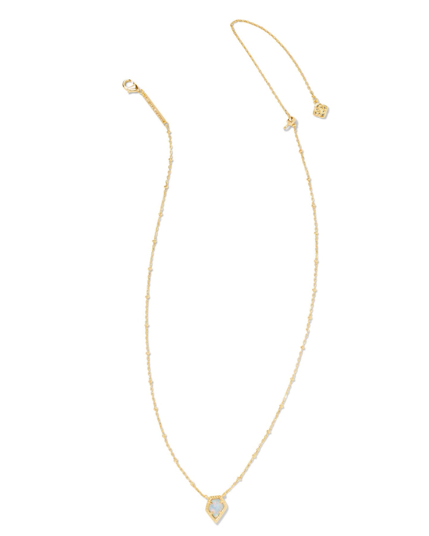 Kendra Scott FRAMED TESS SATELLITE SHORT PENDANT NECKLACE GOLD (multiple colors)