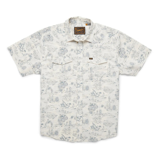 HOWLER BROTHERS Favorites Icon H Bar B Short Sleeve Snapshirt  in Posse: Chalk