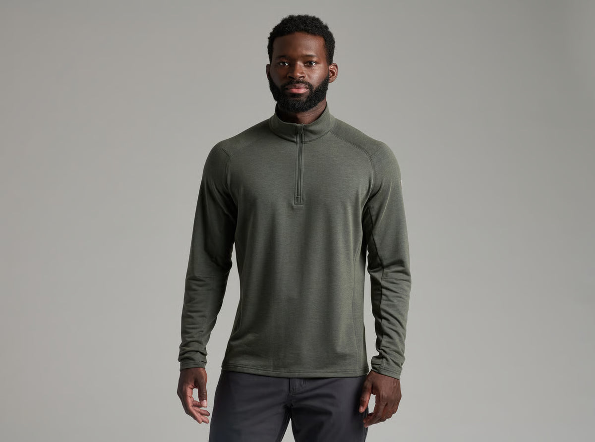 KÜHL INFLUX™ 1/4 ZIP Moisture-wicking & odor-resistant midweight