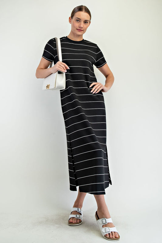 Stevie MODAL SCUBA STRIPE MAXI DRESS