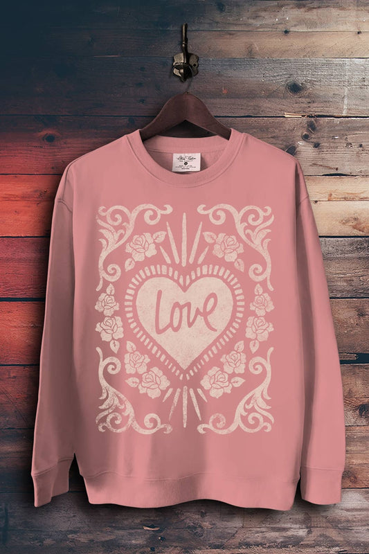 Love Floral Sweatshirts