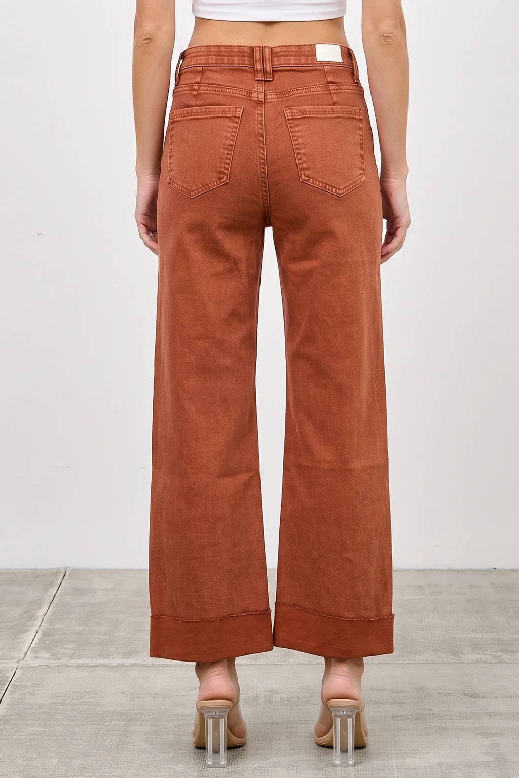 Pumpkin HIGH RISE STRAIGHT WITH CUFF