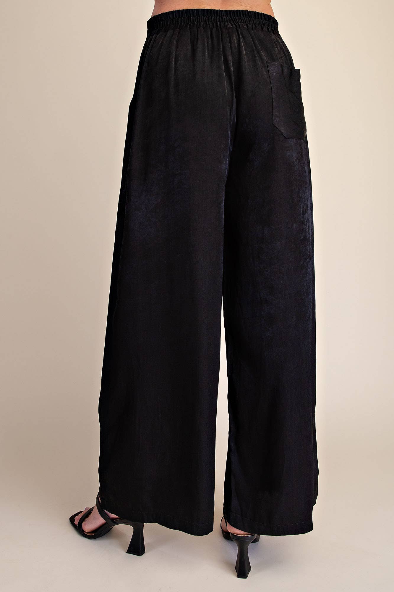 Drawstring Wide Leg Pants