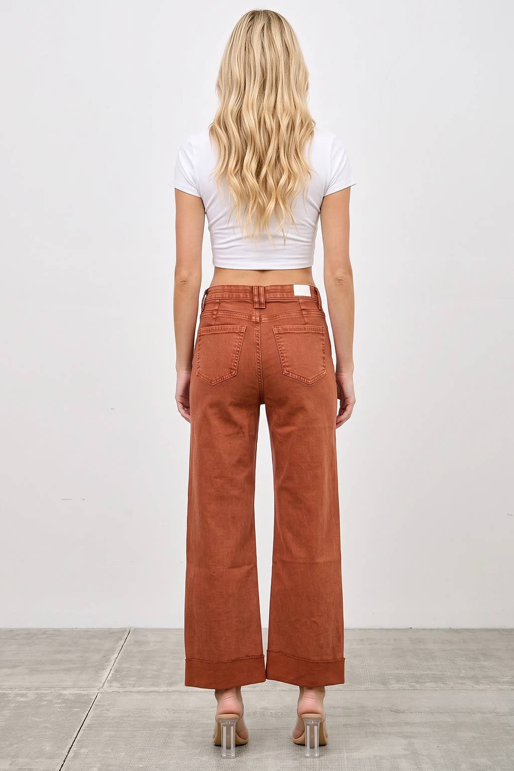 Pumpkin HIGH RISE STRAIGHT WITH CUFF