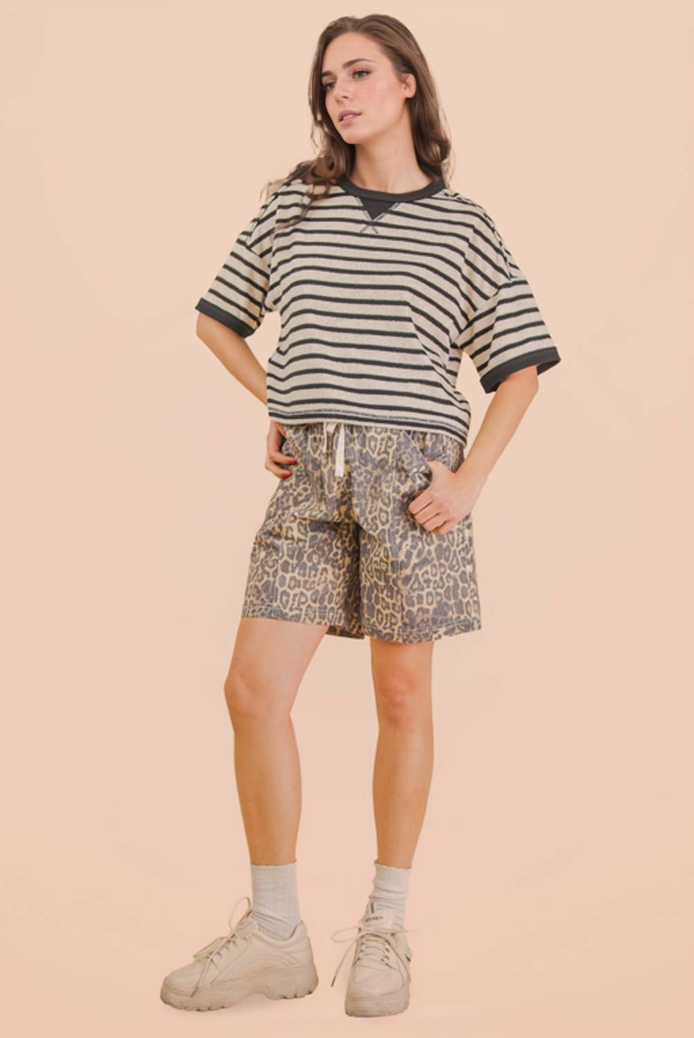 Oversized Stripe Casual Comfy Knit Top