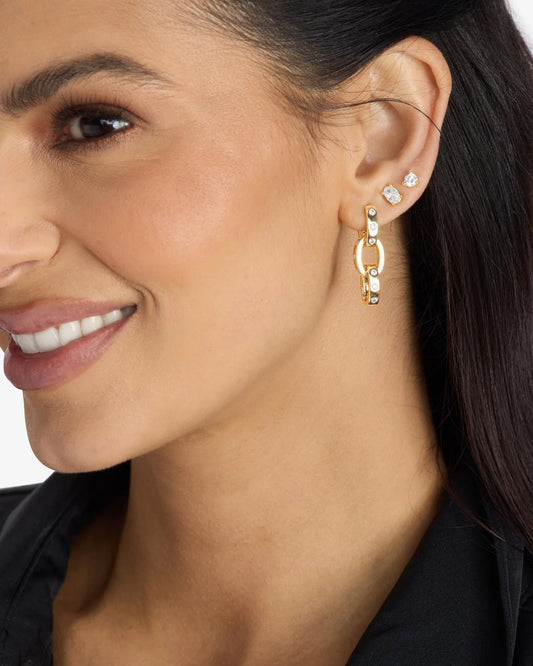 Melinda Maria Ashley Chain Convertible Earring Gold