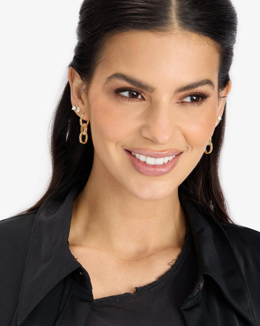 Melinda Maria Ashley Chain Convertible Earring Gold