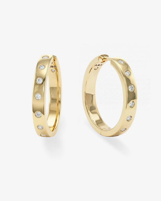Melinda Maria Ashley Reversible Hoops 1"