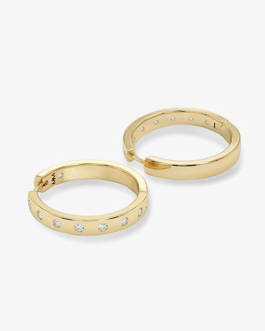 Melinda Maria Ashley Reversible Hoops 1"