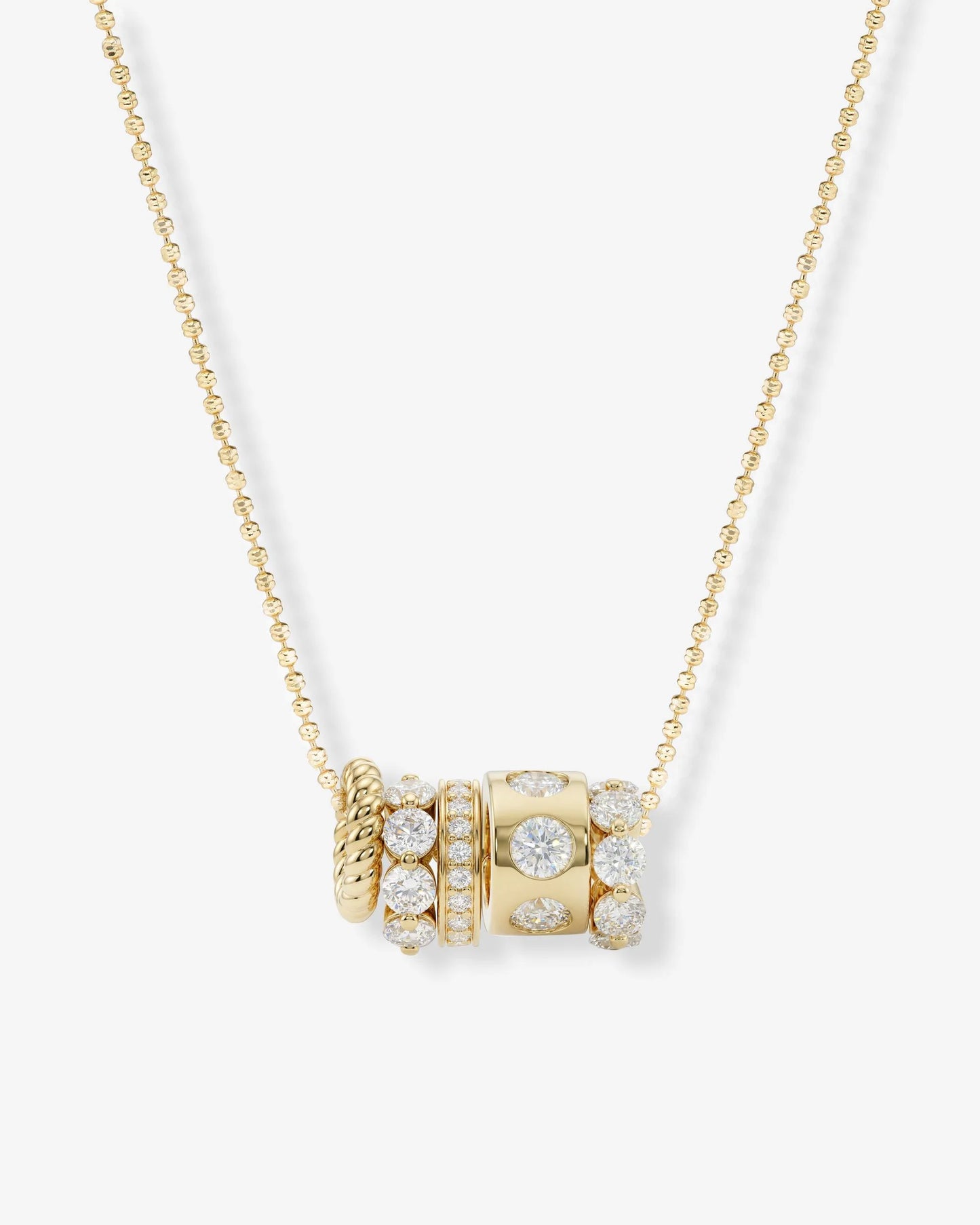 Melinda Maria Ashley Venice Necklace Gold|White Diamondettes