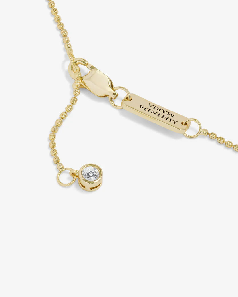 Melinda Maria Ashley Venice Necklace Gold|White Diamondettes