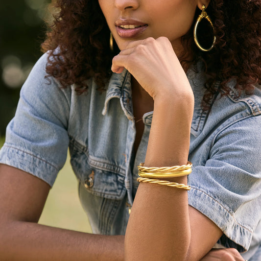 BuDhaGirl  AURA TWIST ALL WEATHER BANGLE®