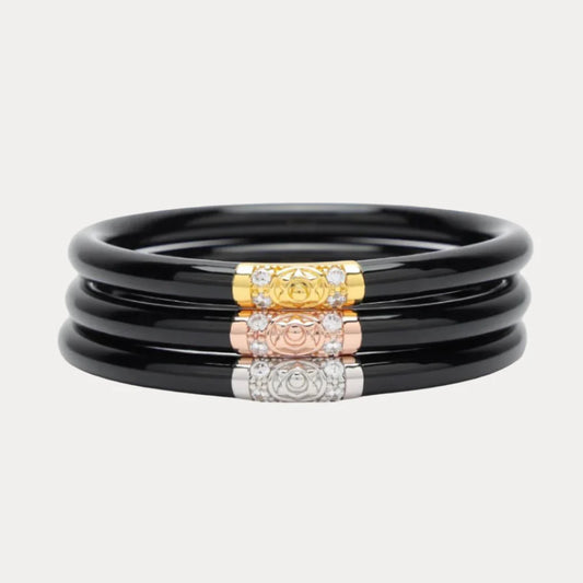 BuDha Girl THREE KINGS ALL WEATHER BANGLES® (AWB®) - Black