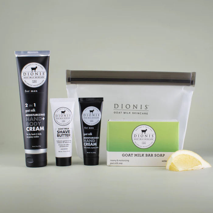 Dionis Goat Milk 4 Piece Men's Travel Set