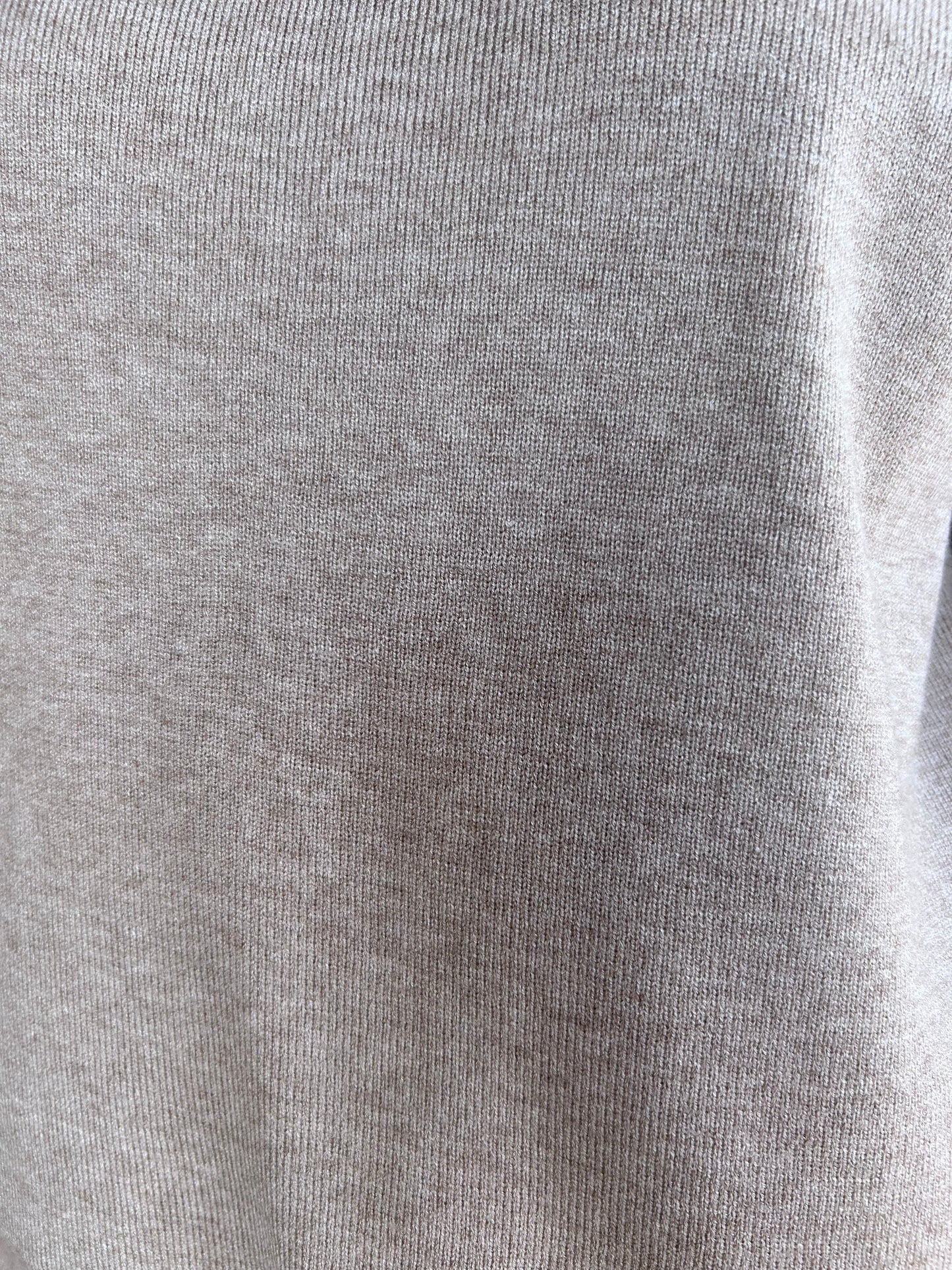 Crewneck Pullover Sweater Knit Top (Beige or Hunter Green)