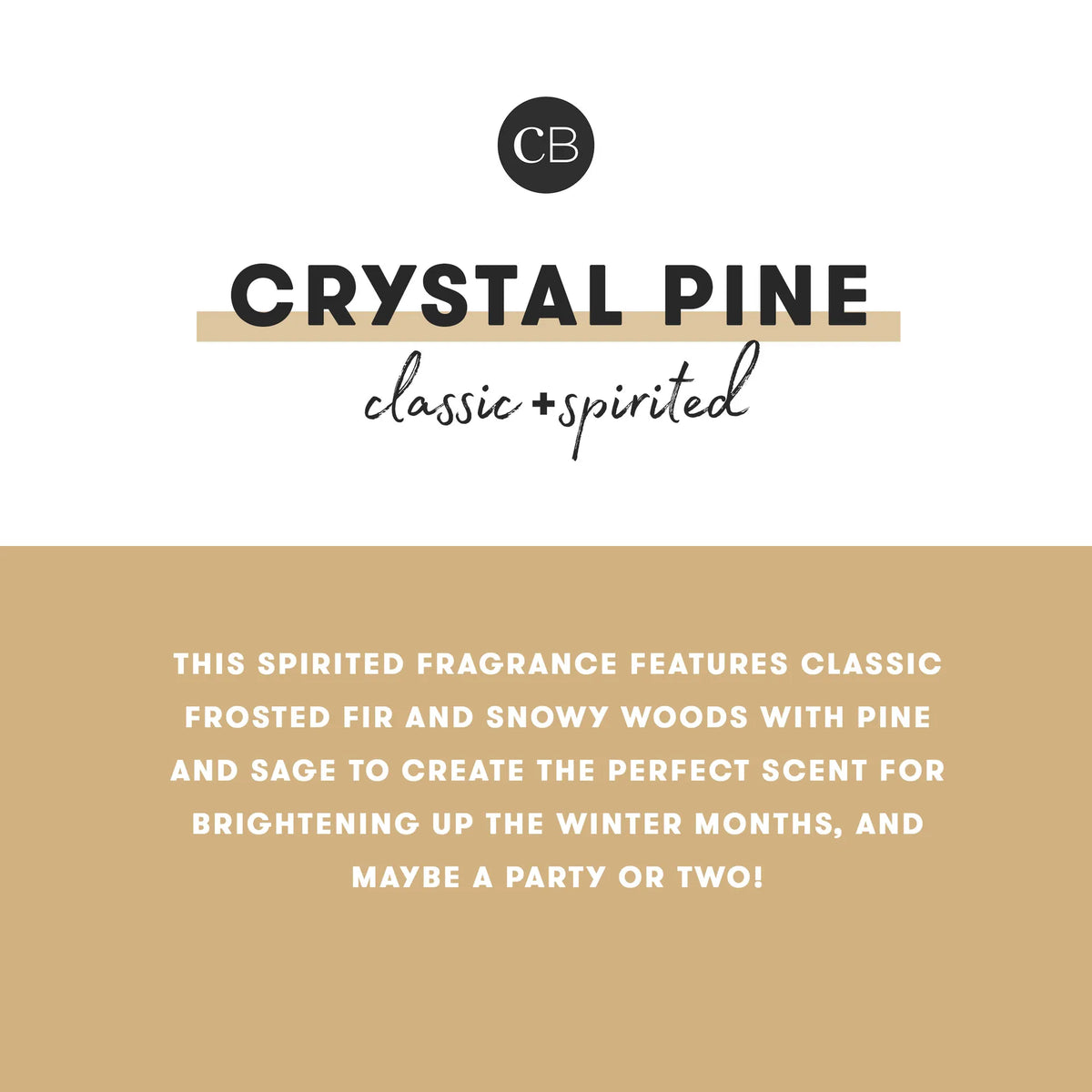 Capri Blue Crystal Pine Glimmer Inverted Candle