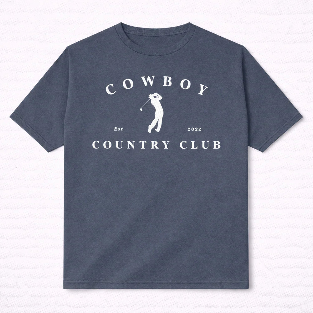 GOLFER LOGO T-SHIRT - Blue Jean