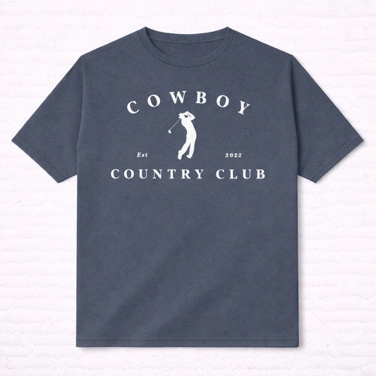 GOLFER LOGO T-SHIRT - Blue Jean