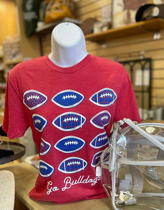 Go Bulldogs Football tee