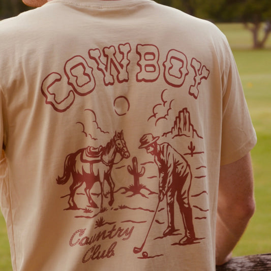 Cowboy Country Club HORSE & SUN GRAPHIC T-SHIRT