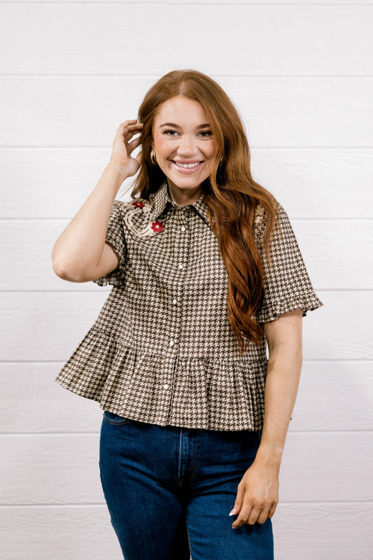 Dixie Top- Brown
