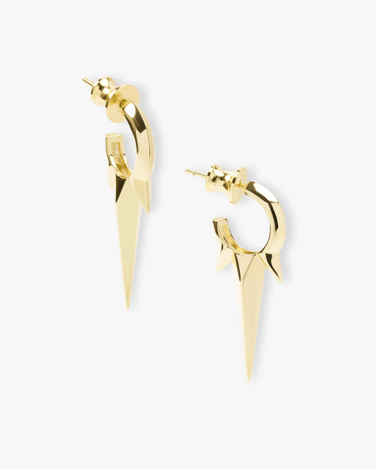 Melinda Marie Gabriella Smooth Triple Spike Earrings