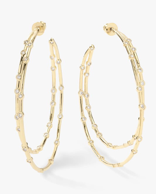 Melinda Maria Big A** Doubled Hoops (Multiple Sizes)