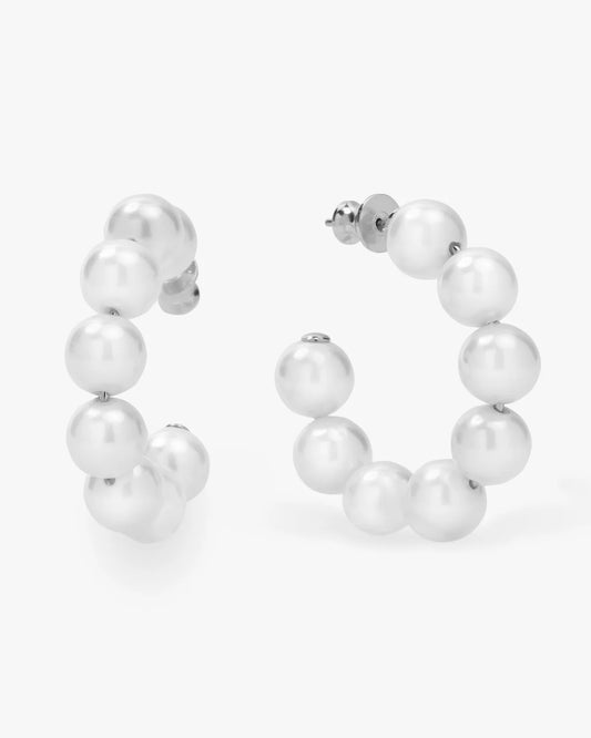 Melinda Marie Life's A Ball Pearl Hoops