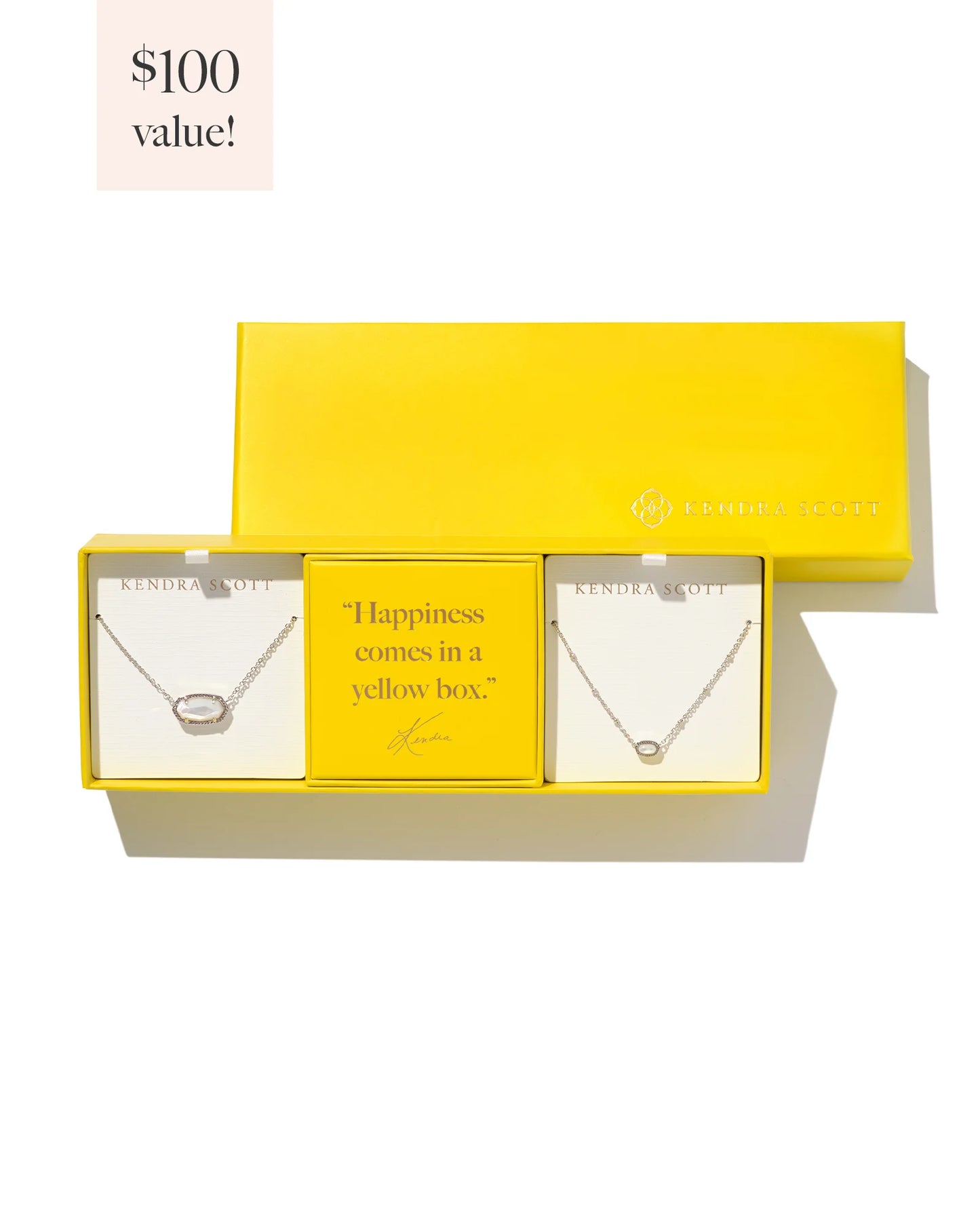 Kendra Scott Elisa Gold or Silver Gift Set of 2 in Ivory Mother-of-Pearl