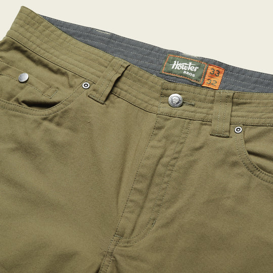 Howler Bros. FRONTSIDE 5 POCKET PANTS- Dusky Green