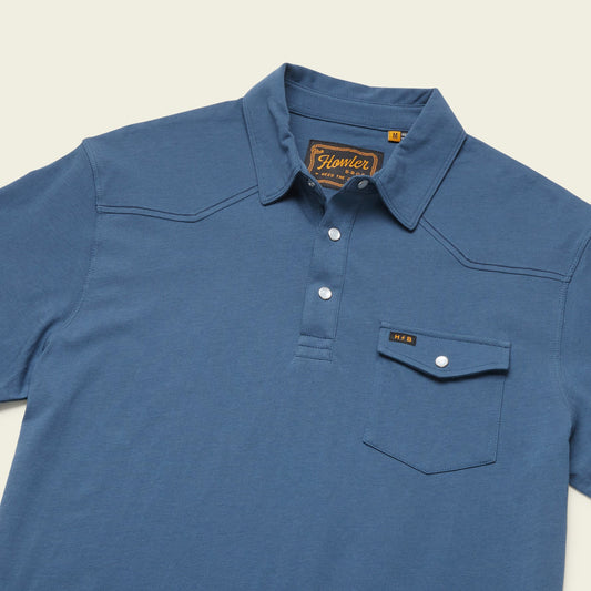 Howler Bros Ranchero Polo Blue