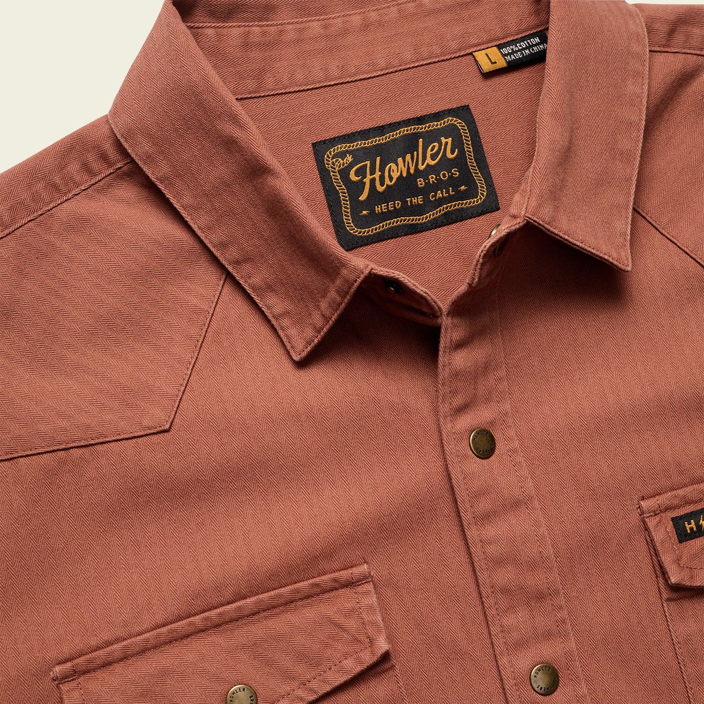 Howler Bros. Sawhorse Work Shirt Mink Brown