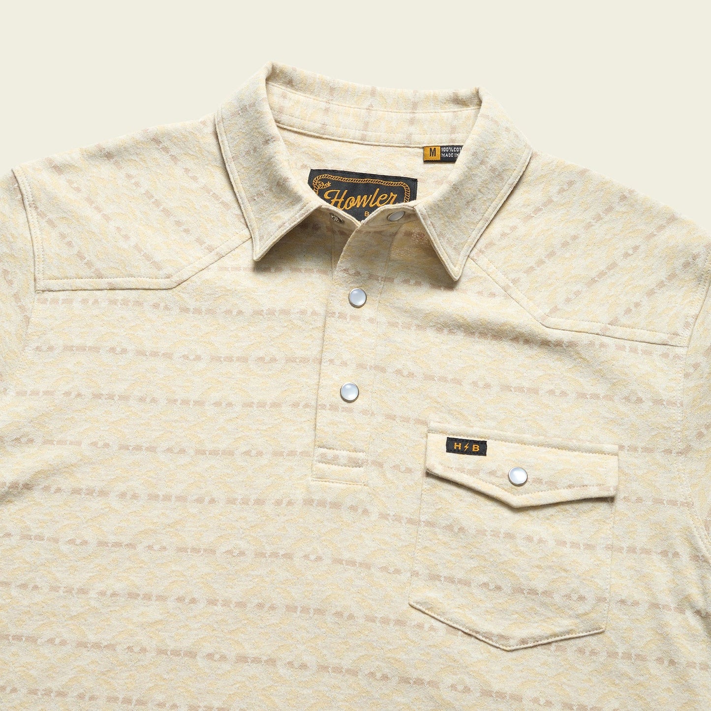 Howler Bros. Ranchero Jacquard Polo Chiba Jacquard : Creme