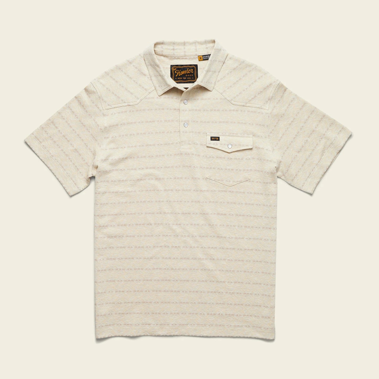 Howler Bros. Ranchero Jacquard Polo Chiba Jacquard : Creme