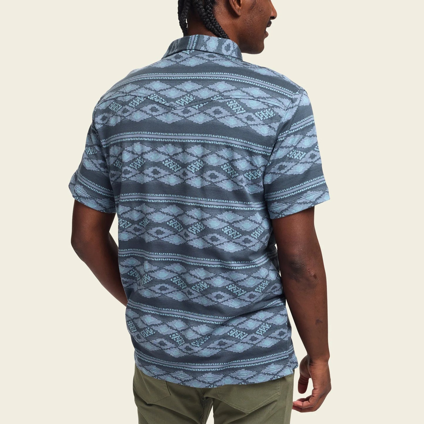 Howler Bros. Ranchero Jacquard Polo Zango Jacquard : Blue Shimmer