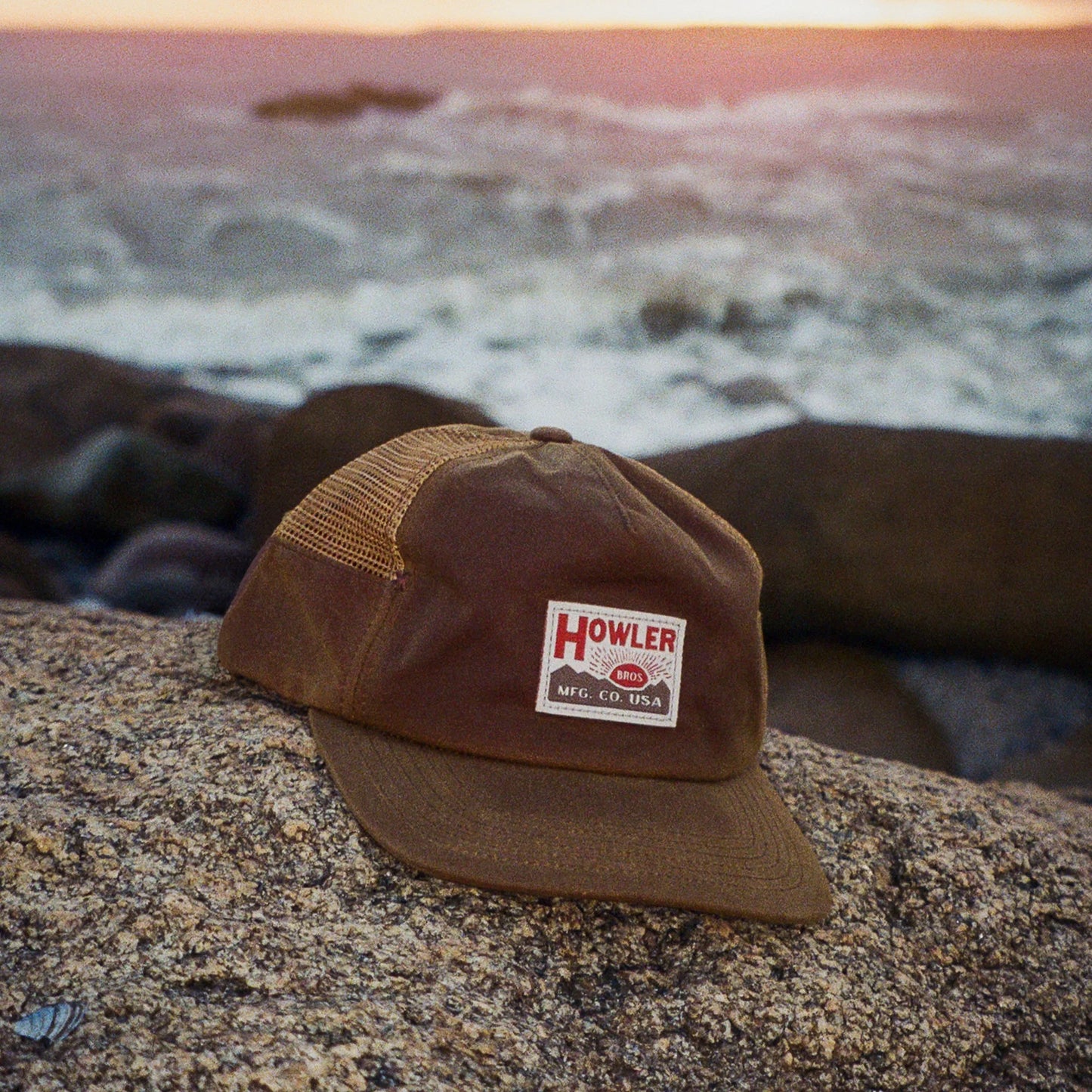 Howler Bros HB Mfg. Co. Snapback Color: Waxed Canvas
