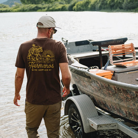 Howler Bros Sunset Rider T-Shirt Color: Mahogany