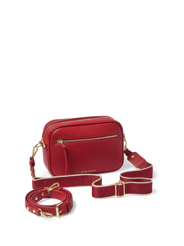 Katie Loxton Hallie Crossbody Bag - Garnet Red