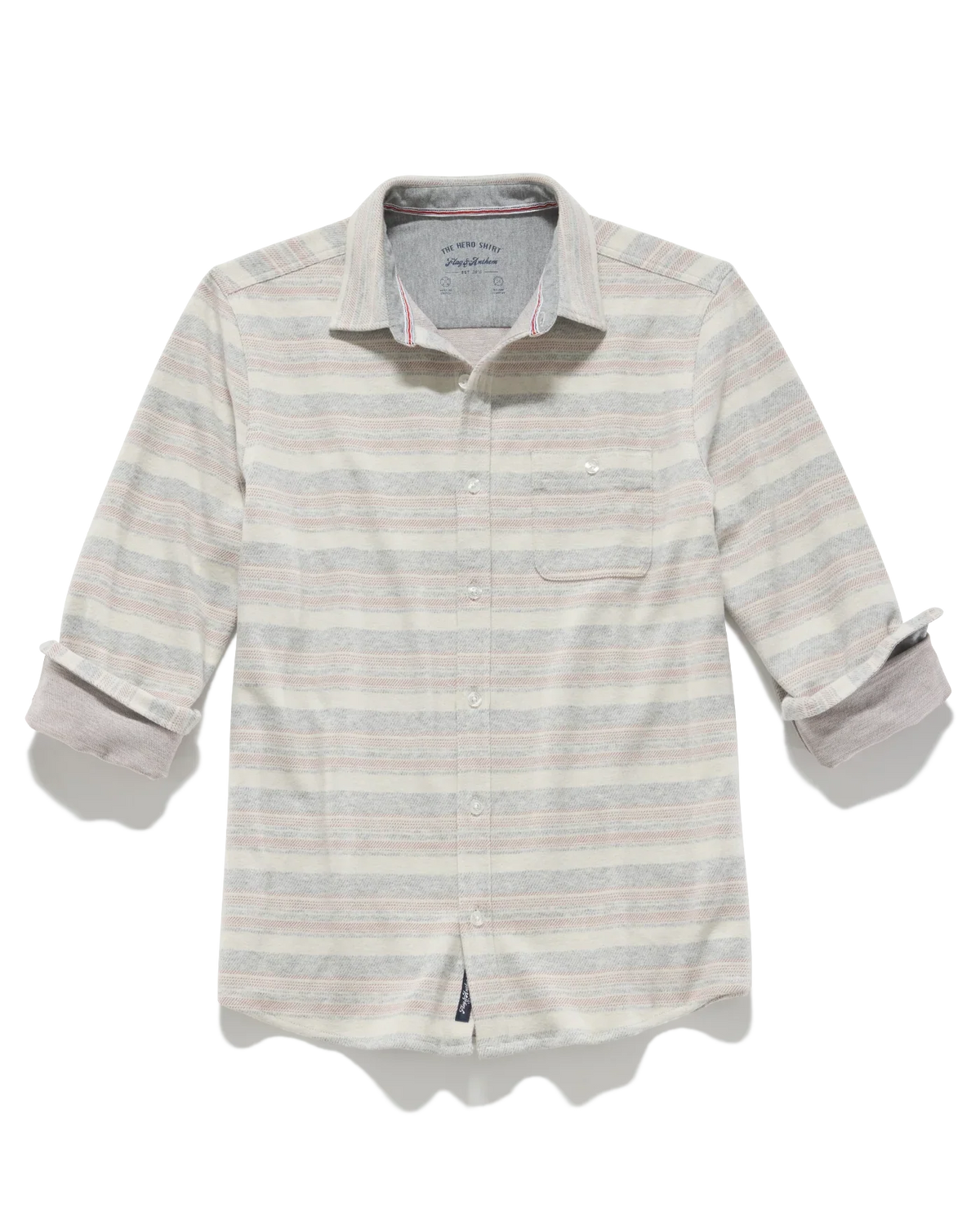 Flag & Anthem Luverne LS Striped Hero Knit Flannel