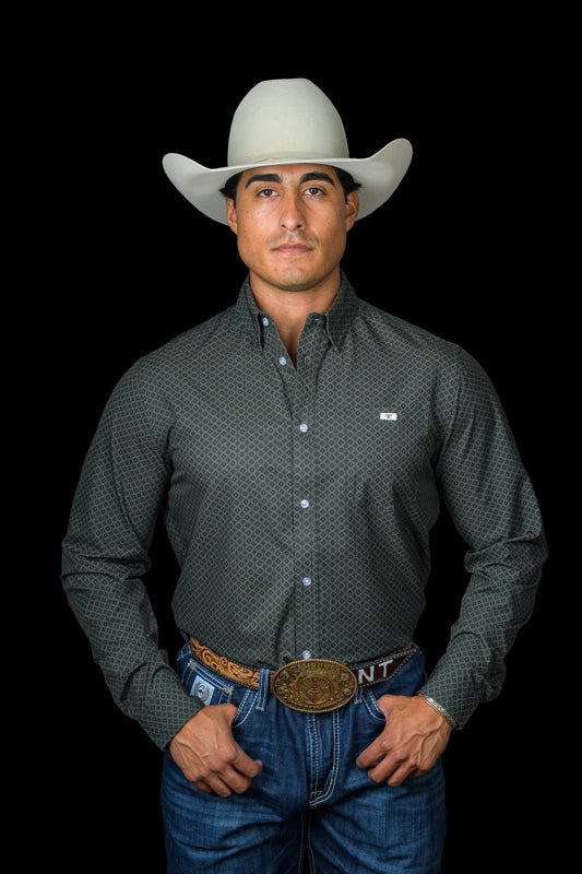 Ferrell Brand THE BUDDY - LONG SLEEVE BUTTON UP PRINTED SHIRT