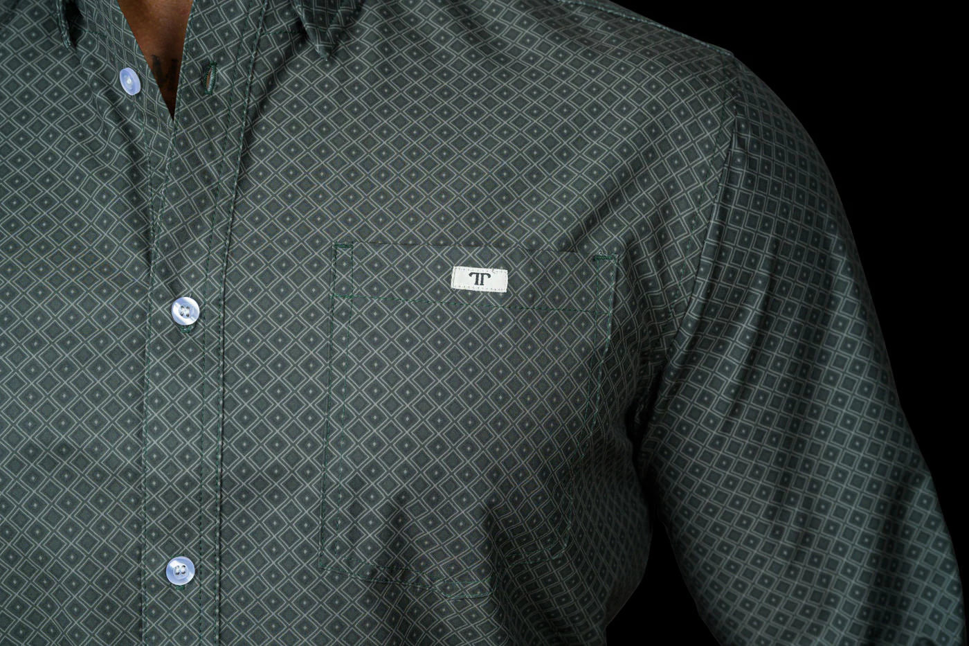 Ferrell Brand THE BUDDY - LONG SLEEVE BUTTON UP PRINTED SHIRT