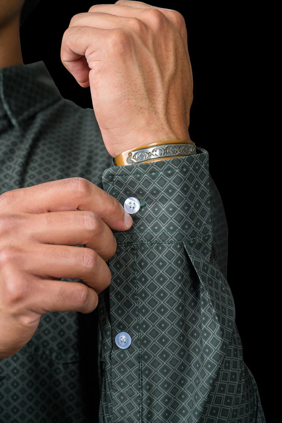 Ferrell Brand THE BUDDY - LONG SLEEVE BUTTON UP PRINTED SHIRT