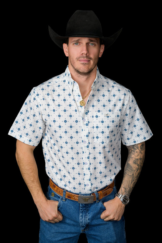 THE BEAU - SHORT SLEEVE BUTTON UP SHIRT